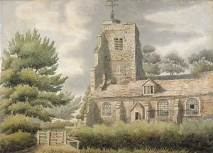 Church of St Mary, Hornsey, Haringey, London, c1800