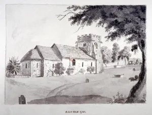 Wash Prints: The Church of St Mary Magdalene, East Ham, Newham, London, 1785. Artist