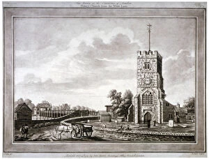 Putney Collection: Church of St Mary, Putney, Wandsworth, London, 1783. Artist: Robert Laurie