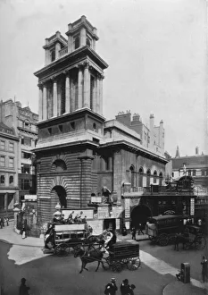 Hawksmoor Prints: Church of St Mary Woolnoth, City of London, c1910 (1911). Artist: Pictorial Agency
