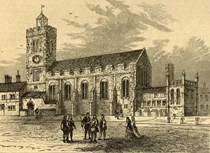 Farringdon Prints: The Church of St. Michael Ad Bladum, A. D. 1585, (1897). Creator: Unknown