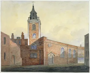 Pearson Prints: Church of St Michael Bassishaw, City of London, 1815. Artist: William Pearson