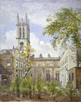 Christopher Wren Prints: Church of St Michael, Cornhill, City of London, 1882. Artist