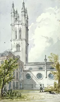 St Michael Gallery: Church of St Michael, Cornhill, City of London, 1837. Artist: Robert William Billings