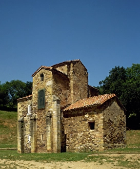 Church of St Michael of Lillo, Oviedo, Spain, 9th century (2002). Creator: LTL