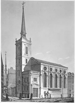 St Michael Gallery: Church of St Michael, Queenhithe, City of London, 1812