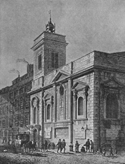 Church of St Mildred, Poultry, City of London, 1812 (1911). Artist: George Sidney Shepherd Church of St Mildred, Poultry, City of London, 1812 (1911). Artist: George Sidney Shepherd