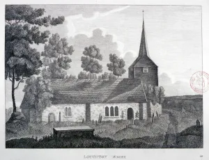 St Nicholas Church Prints: Church of St Nicholas, Loughton, Essex, 1809