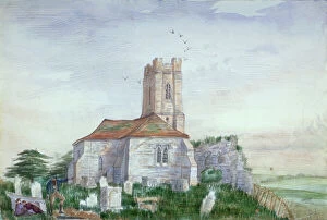 County Collection: Church of St Nicholas, Plumstead, Kent, c1800(?). Artist: AY