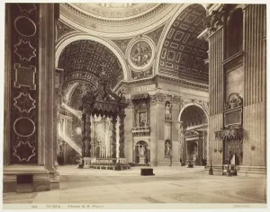 Baldachin Gallery: Church of St. Peter s, Rome, (Roma, Chiesa di San Pietro), c. 1870