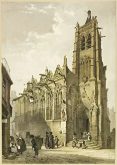 Church of St. Severin, Paris, 1839. Creator: Thomas Shotter Boys