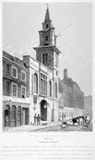 George Sidney Prints: Church of St Vedast Foster Lane, City of London, 1814