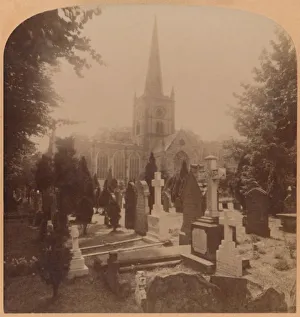 Baptism Prints: Church at Stratford-on-Avon, England - where lie the mortal remains of Shakspeare, 1900