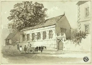 Alter Prints: Church Street, Grantham, c. 1860. Creator: Alfred Rimmer