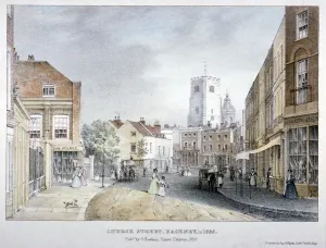 Hackney Prints: Church Street, Hackney, London, 1835. Artist: Day & Haghe