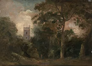 Constable John Gallery: A Church in the Trees, ca. 1800. Creator: John Constable