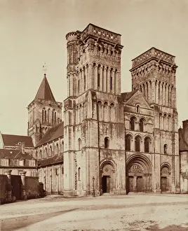 Carbon Print Prints: Church of the Trinity, Caen, France, between 1867 and 1870. Creator: Adolphe Braun
