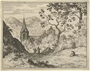 Allart Van Gallery: The Church in the Valley, 17th century. Creator: Allart van Everdingen