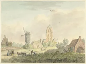 Zeeland Netherlands Prints: Church of the village of Westkapelle in Zeeland
