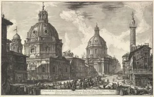 Two churches near Trajan's column, S. Maria di Loreto and Santissimo Nome di Maria (Ve Two churches near Trajan's column, S. Maria di Loreto and Santissimo Nome di Maria (Ve