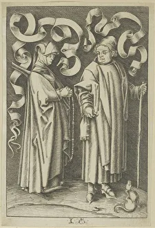 Scratching Prints: The Churchgoers. Creator: Anon