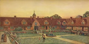 Studio Volume 40 Prints: The Churchill Cottage Homes, Somerset. Silcock and Reay, Architects, 1907