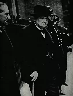 Charles Morin Gallery: Churchill as Prime Minister, c1940, (1945). Creator: Unknown