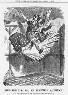Churchillius; or, an Alarming Sacrifice!, 1887. Artist: Joseph Swain