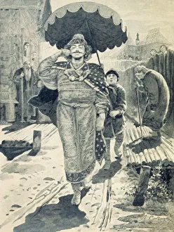 Epos Prints: Churila Plyonkovich, 1895. Artist: Ryabushkin, Andrei Petrovich (1861-1904)