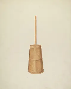 Churn, c. 1941. Creator: Ardella Watkins