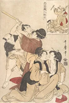 Attacker Gallery: Chushingura Act III, ca. 1800. Creator: Kitagawa Utamaro