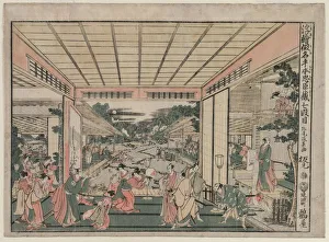 1761 1824 Prints: Chushingura: Act VII (from the series Perspective Pictures for The Treasure House of Loyalty)