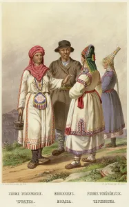 Gustav Fedor Pauli Prints: Chuvashka Mordva Cheremiska, 1862. Creator: Karl Fiale