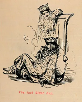 The Comic History Of England Gallery: The last Cider Cup, c1860, (c1860). Artist: John Leech