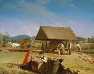 Machine Prints: Cider Making, 1840-41. Creator: William Sidney Mount