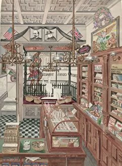 Cigar Store Gallery: Cigar Store, 1901, 1935 / 1942. Creator: Perkins Harnly