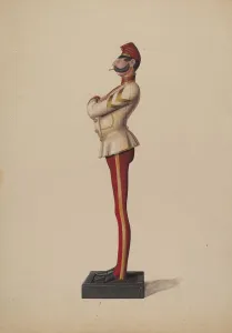 Comic Collection: Cigar Store Figure, c. 1937. Creator: Eugene Croe
