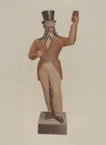 Ryder Albert Prints: Cigar Store Figure, c. 1939. Creator: Albert Ryder