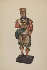 Tam Oshanter Prints: Cigar Store Figure, c. 1941. Creator: Robert Pohle