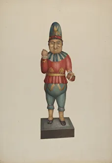 Cigar Store Figure: Punch, c. 1939. Creator: Robert Pohle