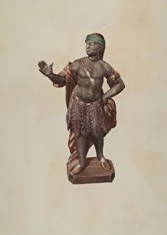 Cigar Store Indian, 1935 / 1942. Creator: Rosamond P Gray