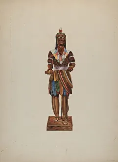 Cigar Store Indian, 1935 / 1942. Creator: Einar Heiberg