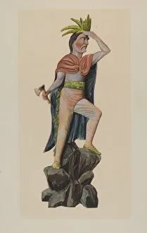 Cigar Store Indian, 1935 / 1942. Creator: Einar Heiberg