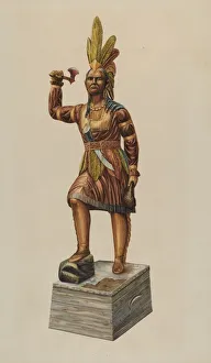 Cigar Store Indian, 1935 / 1942. Creator: Einar Heiberg