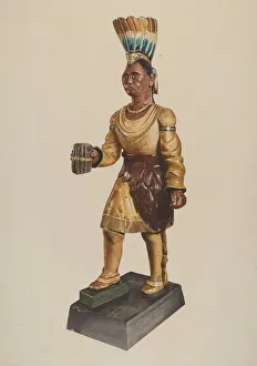Cigar Store Indian, 1935 / 1942. Creator: Henry Murphy