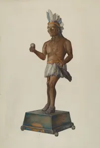 Cigar Store Indian, 1935 / 1942. Creator: Victor F. Muollo