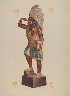 Cigar Store Indian, 1935 / 1942. Creator: Albert Ryder