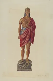 Cigar Store Indian, 1935/1942. Creator: Adele Brooks
