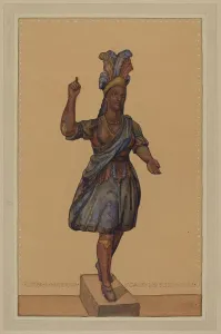 Anderson Elmer G Prints: Cigar Store Indian, c. 1936. Creator: Elmer G Anderson