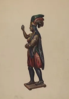 Cigar Store Indian, c. 1936. Creator: Richard F. Smith